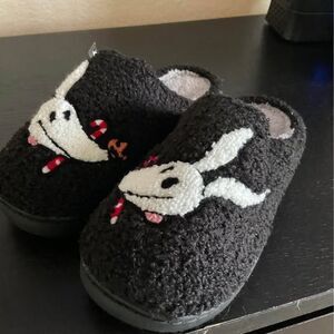 The Nightmare Before Christmas ZERO Candy Cane Slippers S/M New With Tag Gift